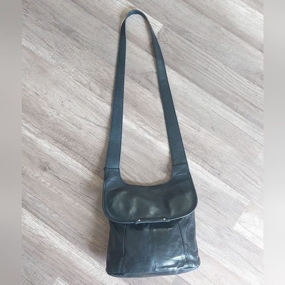 HOBO Bags Rare Hobo Black Leather Rockler Crossbody Messenger Bag